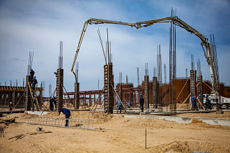 заливка колонн бетоном